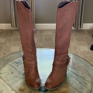 OS Brown Mid-Calf Boots